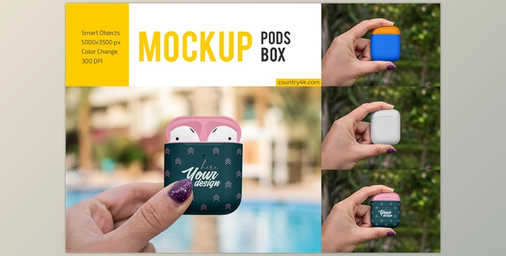 Download Download Airpods Box Mockup Set Creativemarket 6049857 Psd