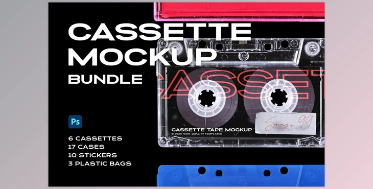 Download Download Creativemarket Cassette Tape Mockup Bundle Plastic 5312256